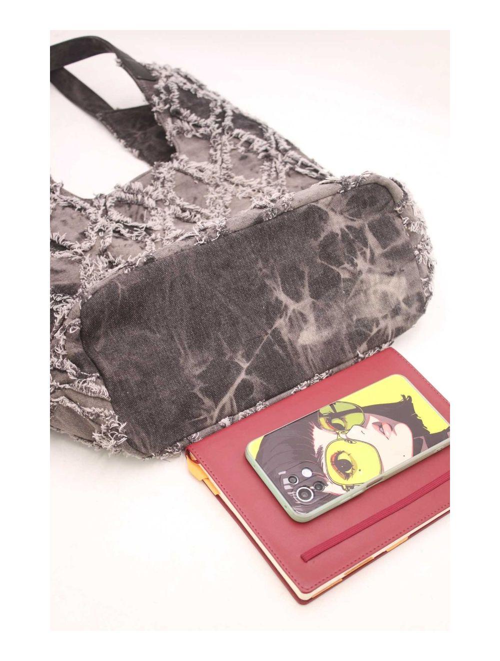 tom&eva Sac Cabas Denim 23B-5815-Noir