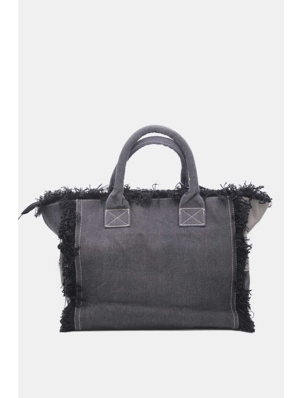 Tom&eva Sac Cabas Denim Patchwork 24B-5951-Noir