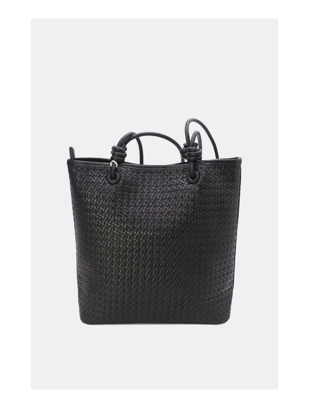 Tom&eva Sac Cabas Effet Tressé 24B-6096-Noir