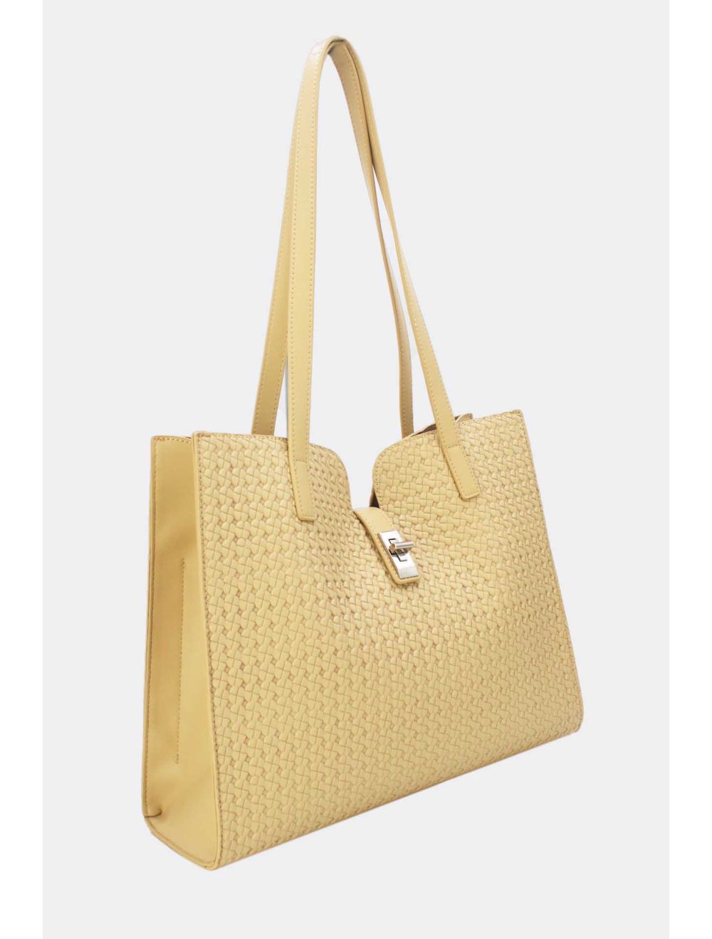 Tom&eva Sac Cabas Effet Tressé 24B-6097-Abricot