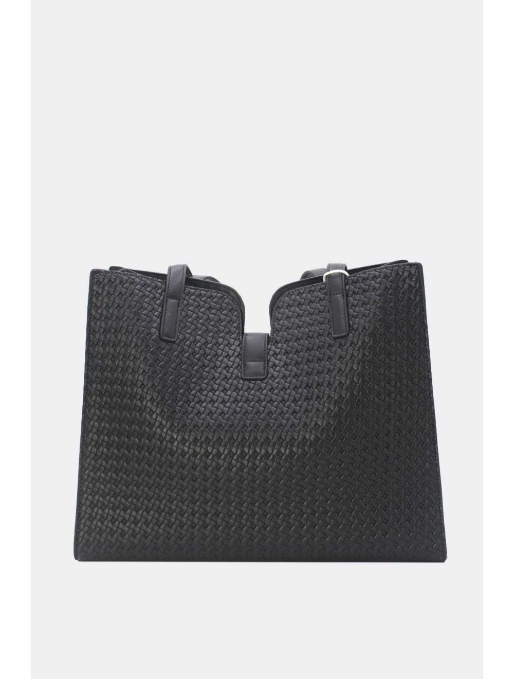 Tom&eva Sac Cabas Effet Tressé 24B-6097-Noir