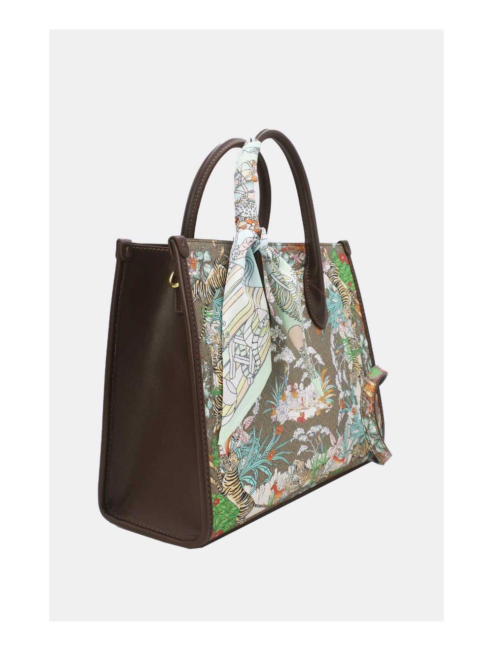 Tom&eva Sac Cabas Imprimé Tigre-23B-5688-Marron