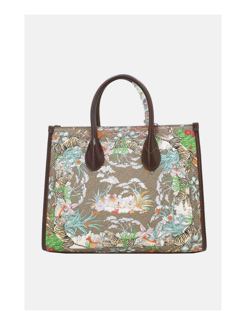 Tom&eva Sac Cabas Imprimé Tigre-23B-5688-Marron