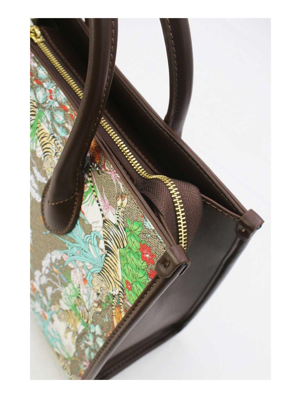 tom&eva Sac Cabas Imprimé Tigre-23B-5688-Marron