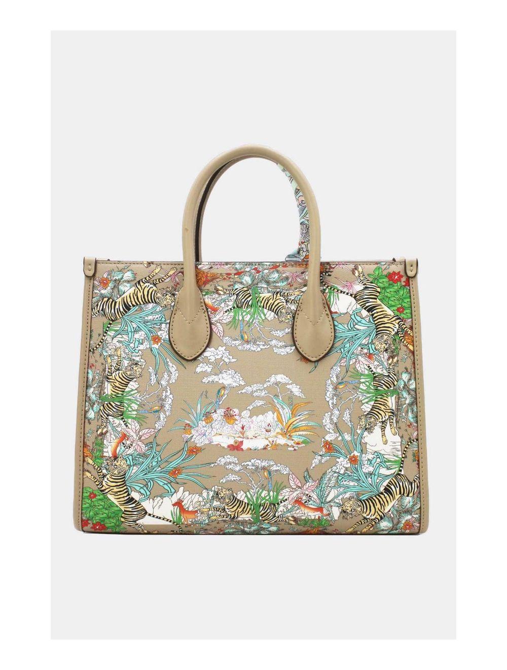 Tom&eva Sac Cabas Imprimé Tigre-23B-5688-Taupe