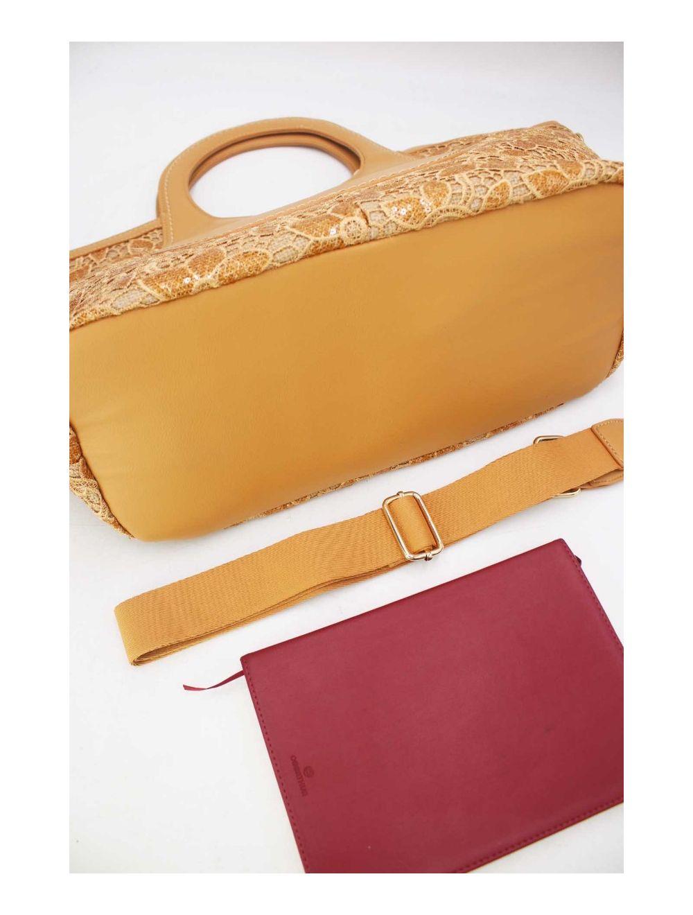 Tom&eva Sac Cabas Jacquard 24P-5985-Abricot