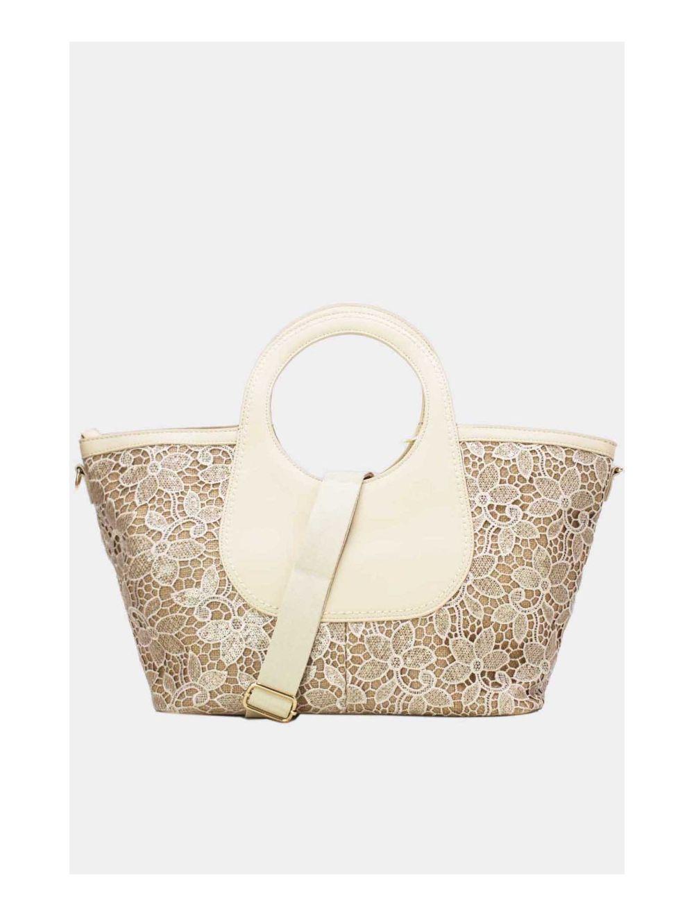 tom&eva Sac Cabas Jacquard 24P-5985-Beige