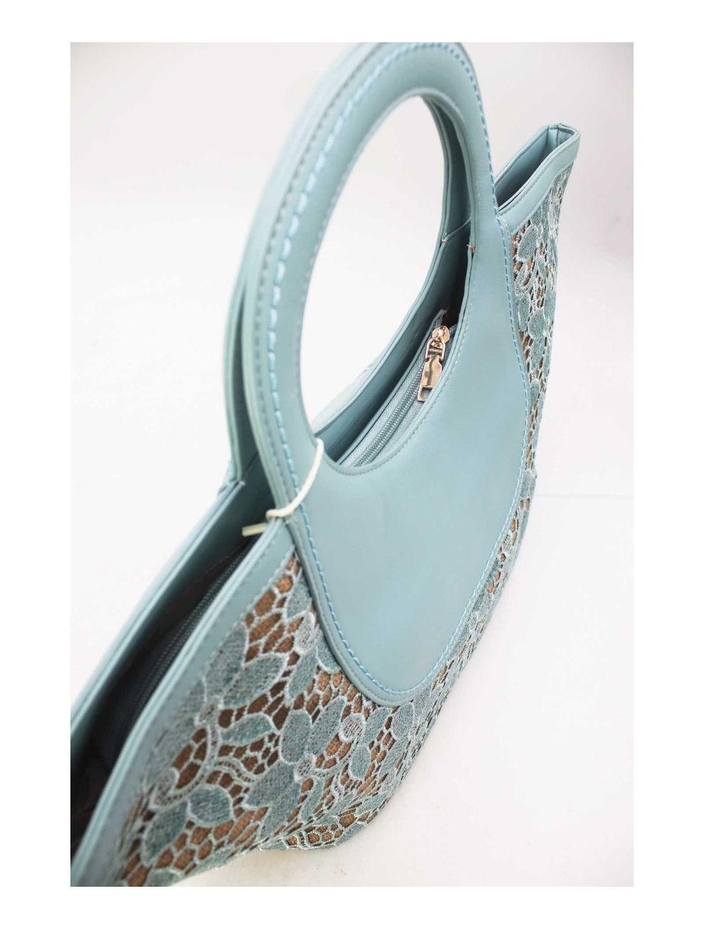 tom&eva Sac Cabas Jacquard 24P-5985-Bleu