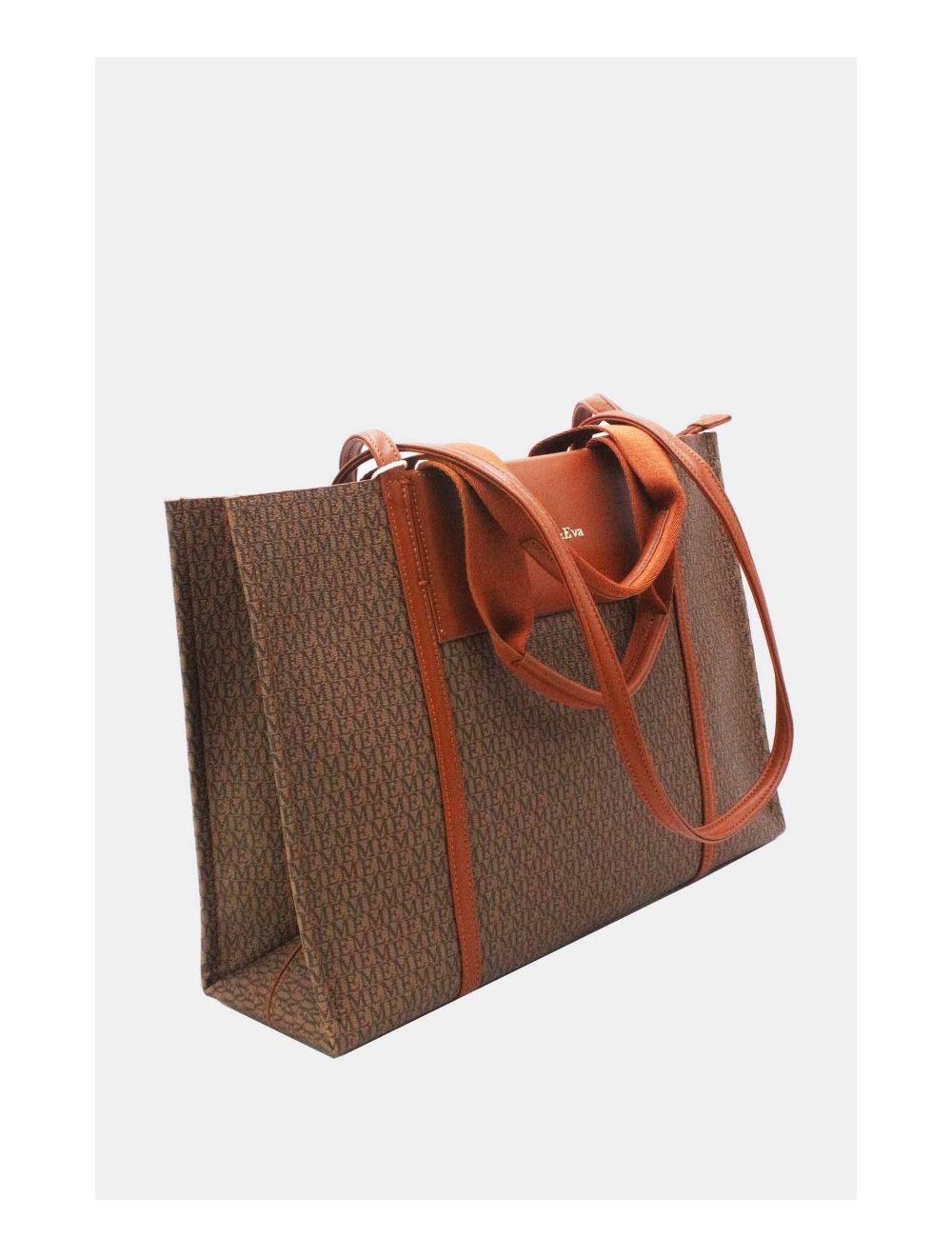 Tom&eva Sac Cabas Monogramme 24B-5873-Marron