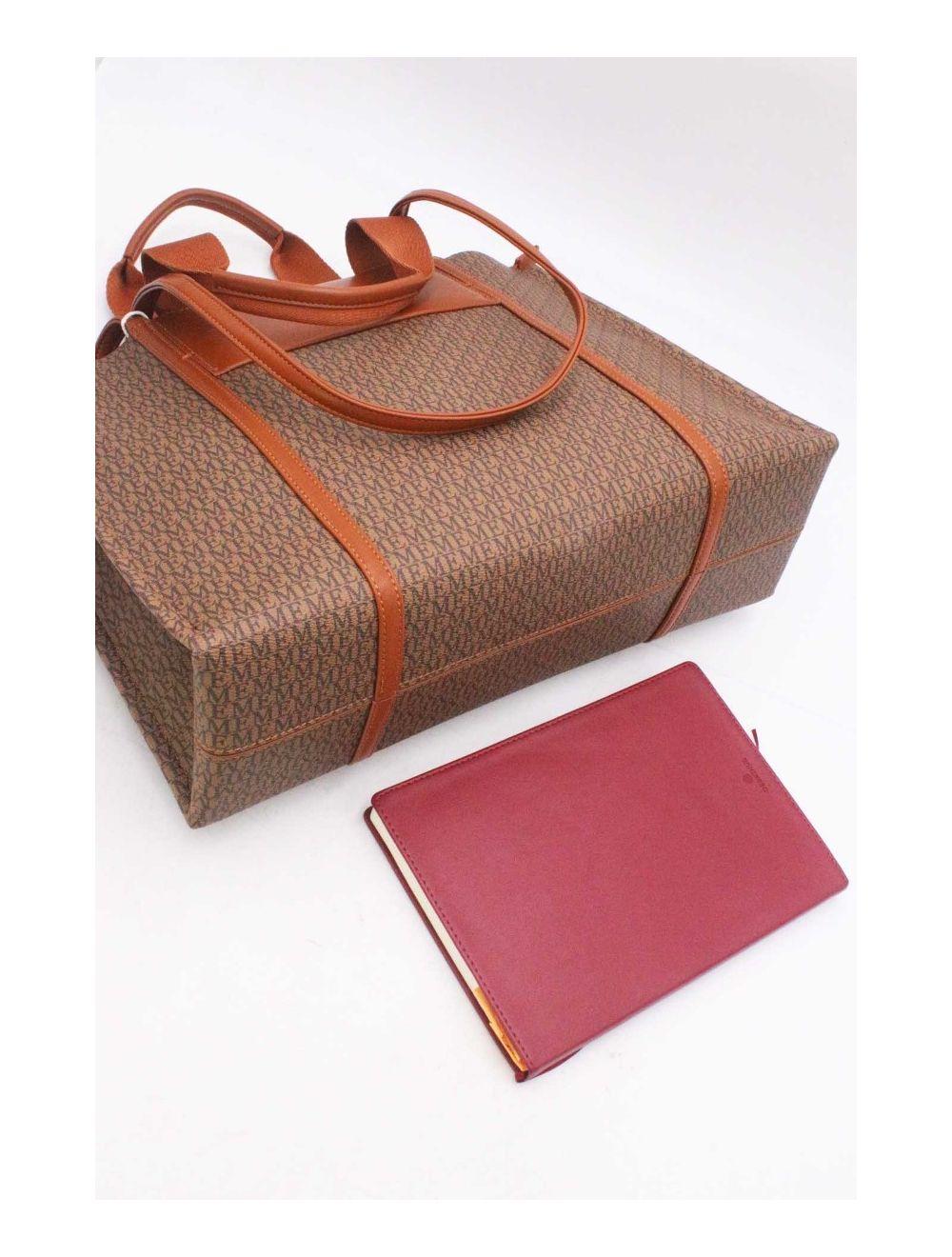 Tom&eva Sac Cabas Monogramme 24B-5873-Marron