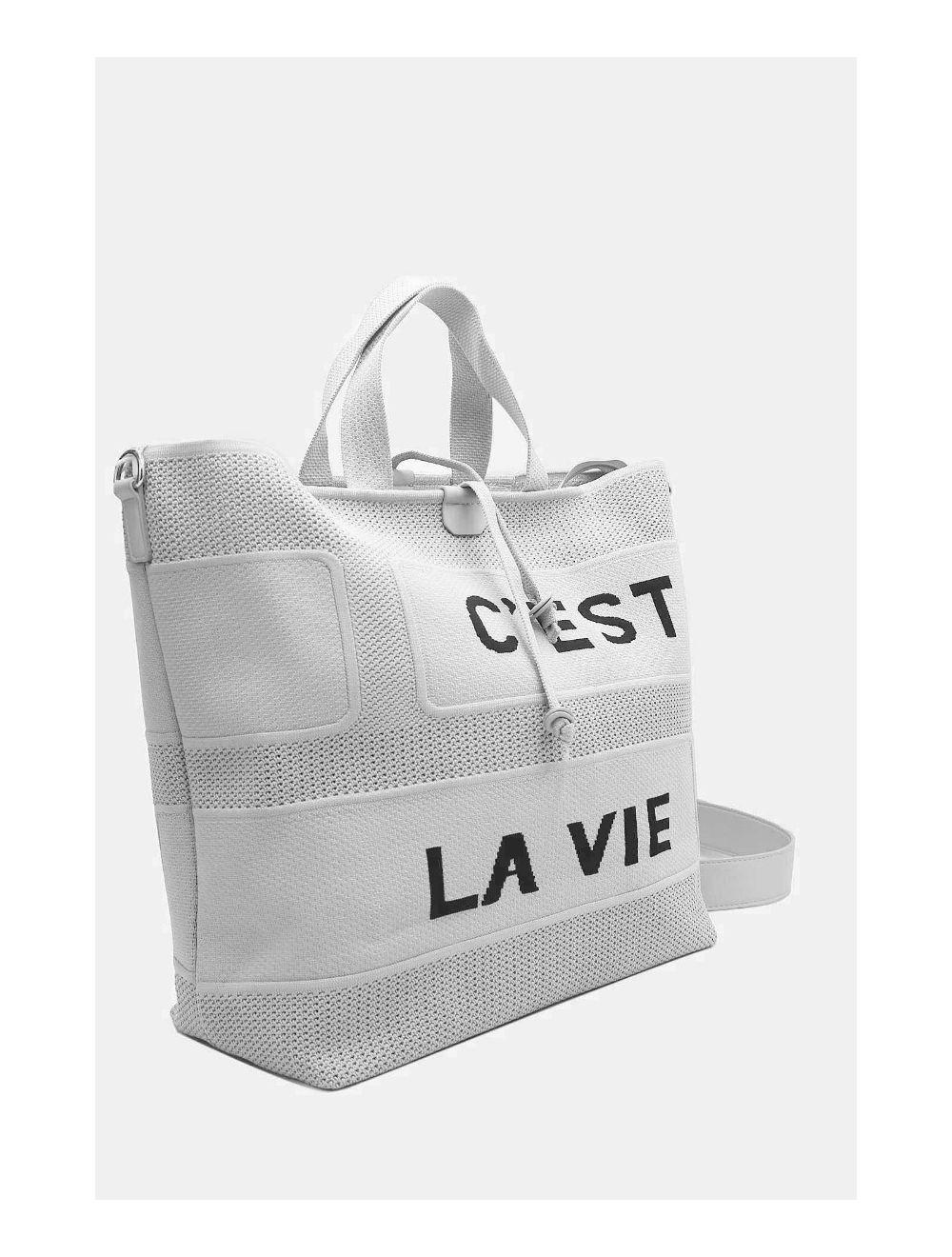 Tom&eva Sac Cabas Oversize En Maille 24B-6080-Gris