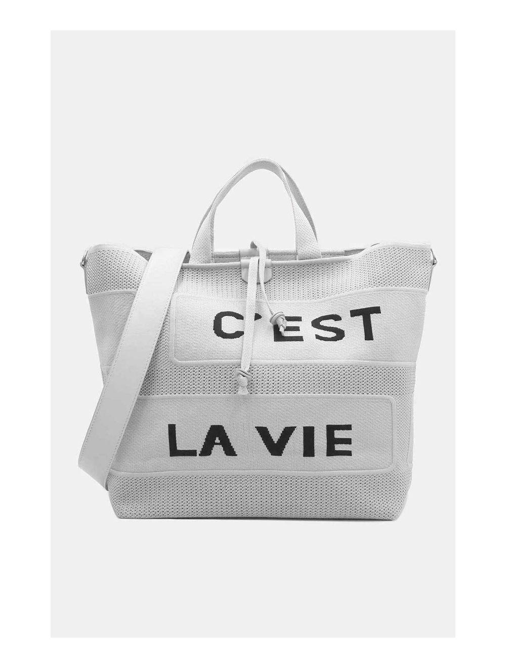 tom&eva Sac Cabas Oversize En Maille 24B-6080-Gris