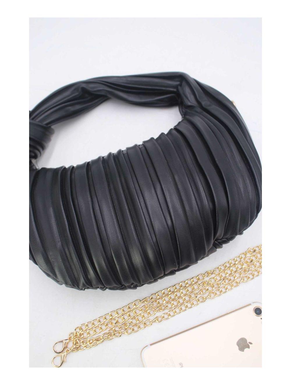 Tom&eva Sac Demi Lune Plissée 24P-5935-Noir