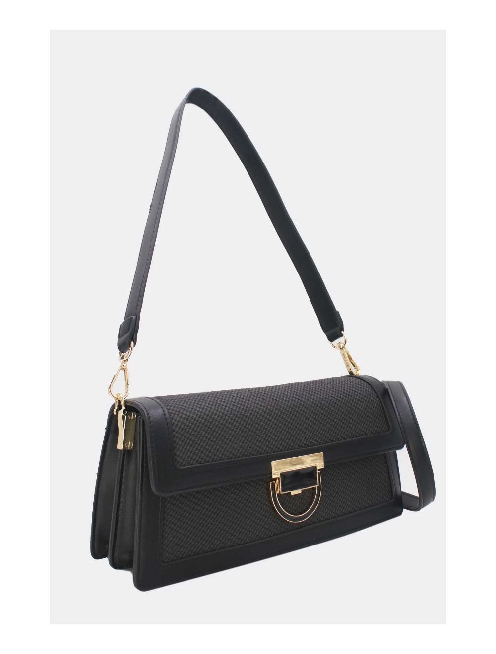 Tom&eva Sac Porté Épaule à Tissu 24P-6073-Noir