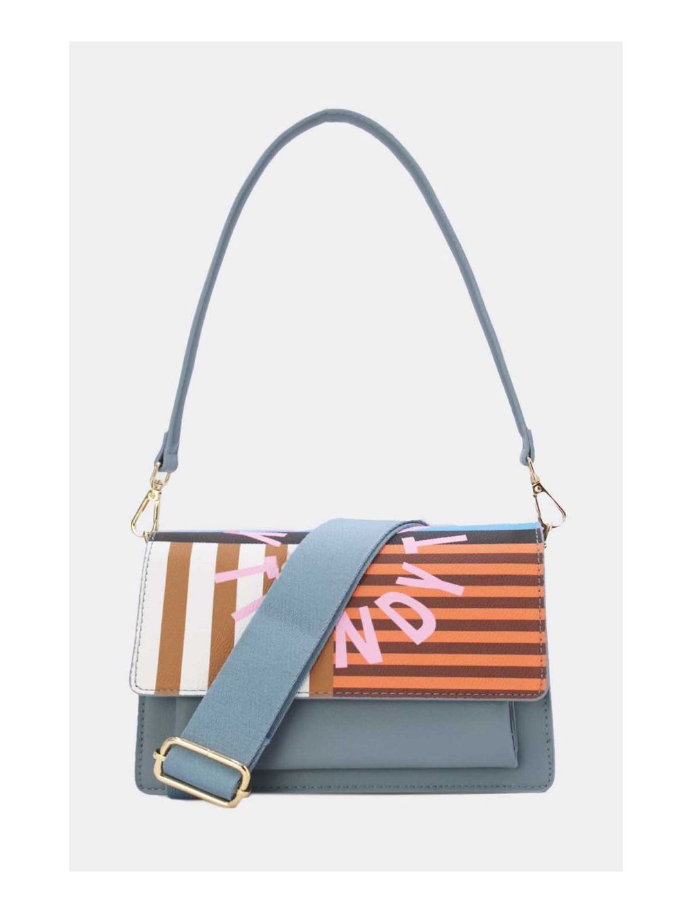 tom&eva Sac Porté Épaule Multipoches 24P-6083-Bleu