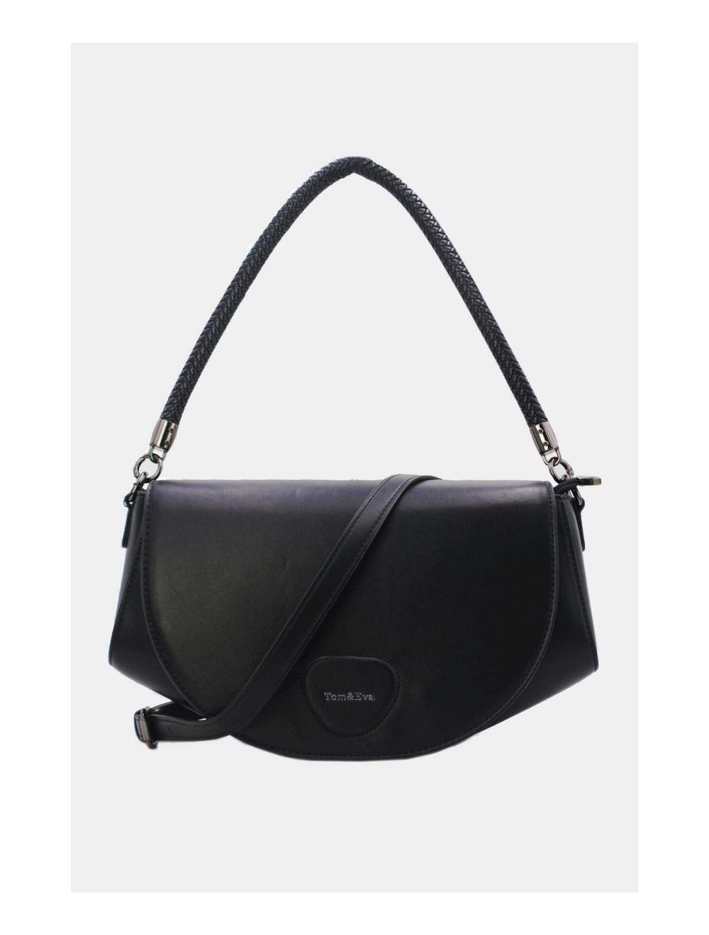 Tom&eva Sac Porté Épaule Tricolore 24B-6012-Noir