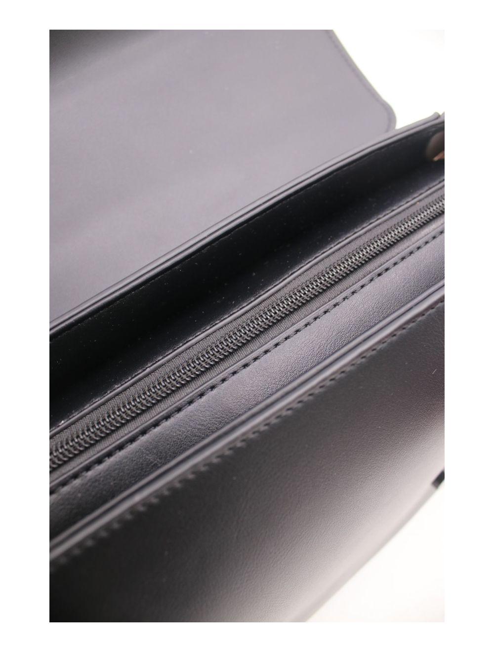 tom&eva Sac Porté Épaule Tricolore 24B-6012-Noir