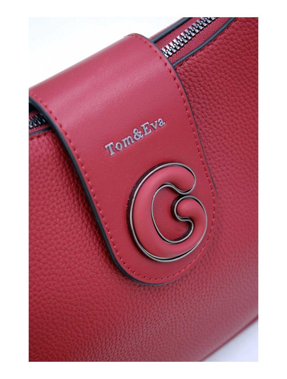 Tom&eva Sac Porté Épaule Vintage 24B-6055 Burgundy