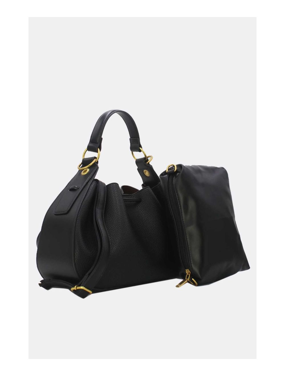 Tom&eva Sac Seau Effet Grainée 2-in-1 3105-Noir