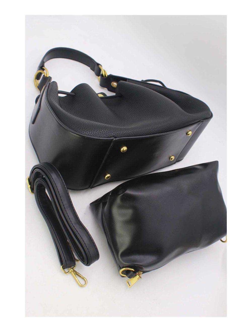 Tom&eva Sac Seau Effet Grainée 2-in-1 3105-Noir