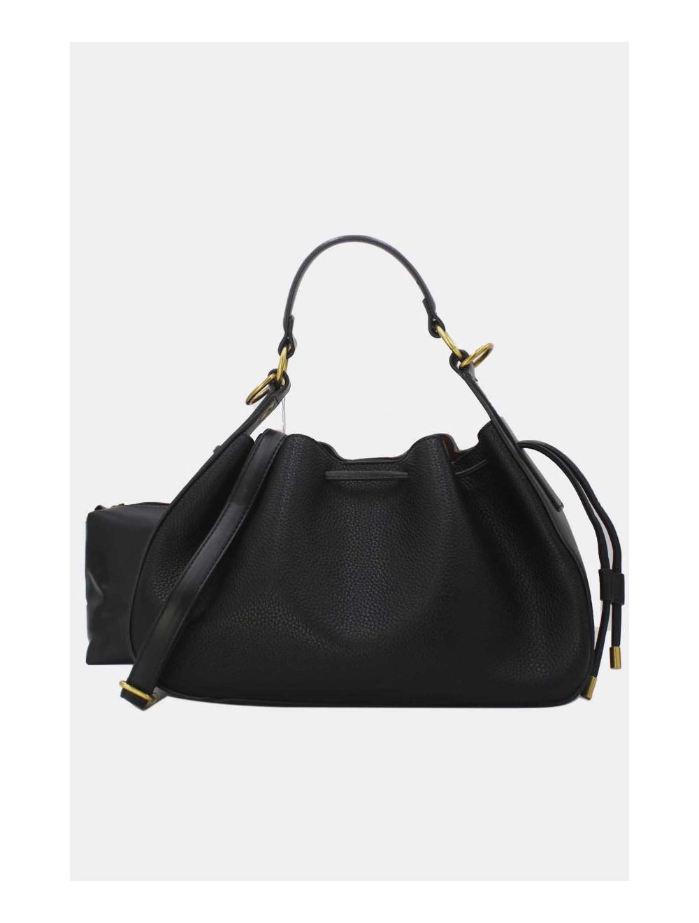 tom&eva Sac seau effet Grainée 2-in-1 3105-Noir