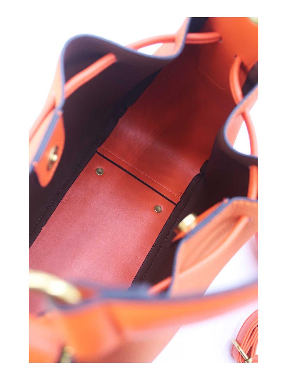 Tom&eva Sac Seau Effet Grainée 2-in-1 3105-Orange