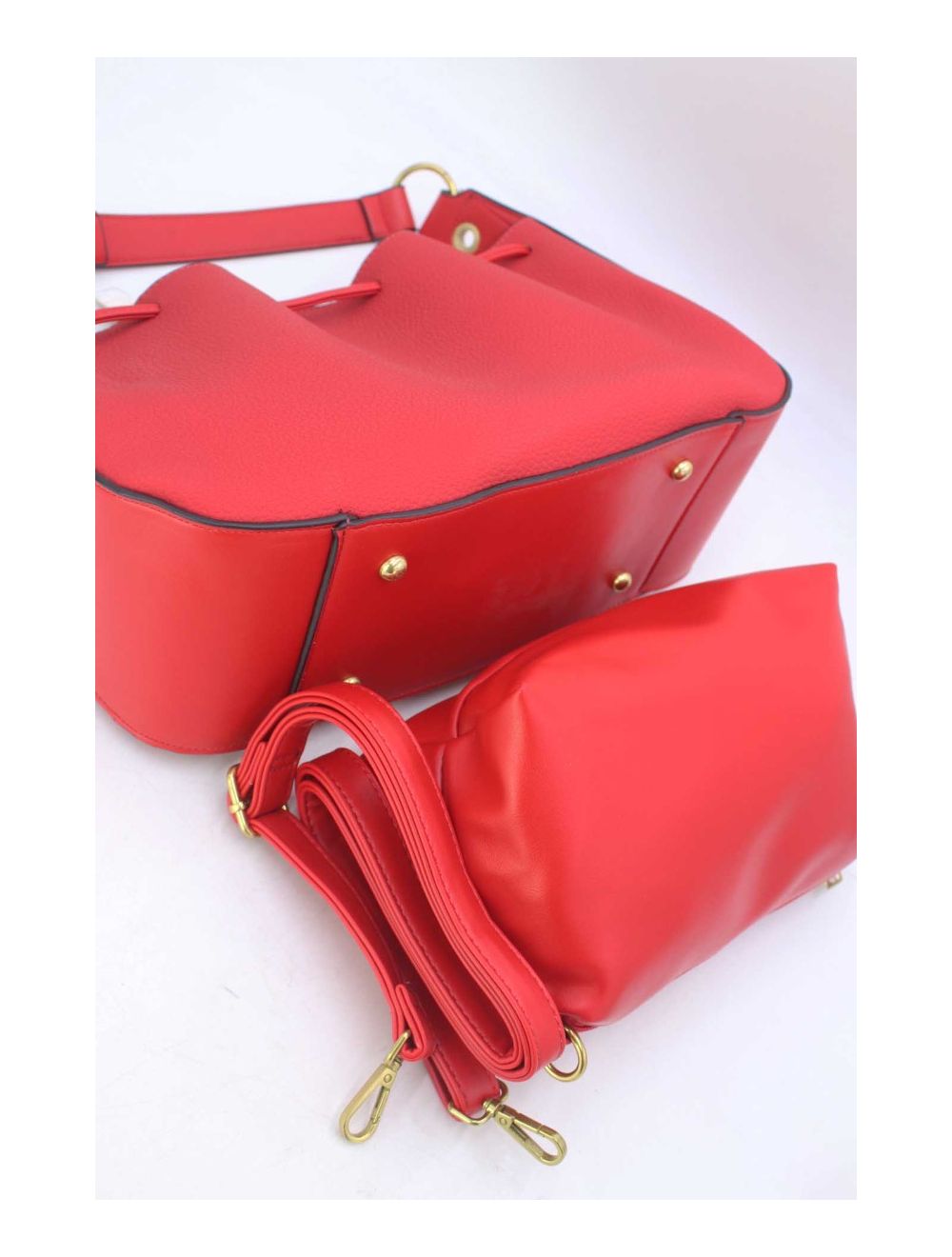 Tom&eva Sac Seau Effet Grainée 2-in-1 3105-Rouge