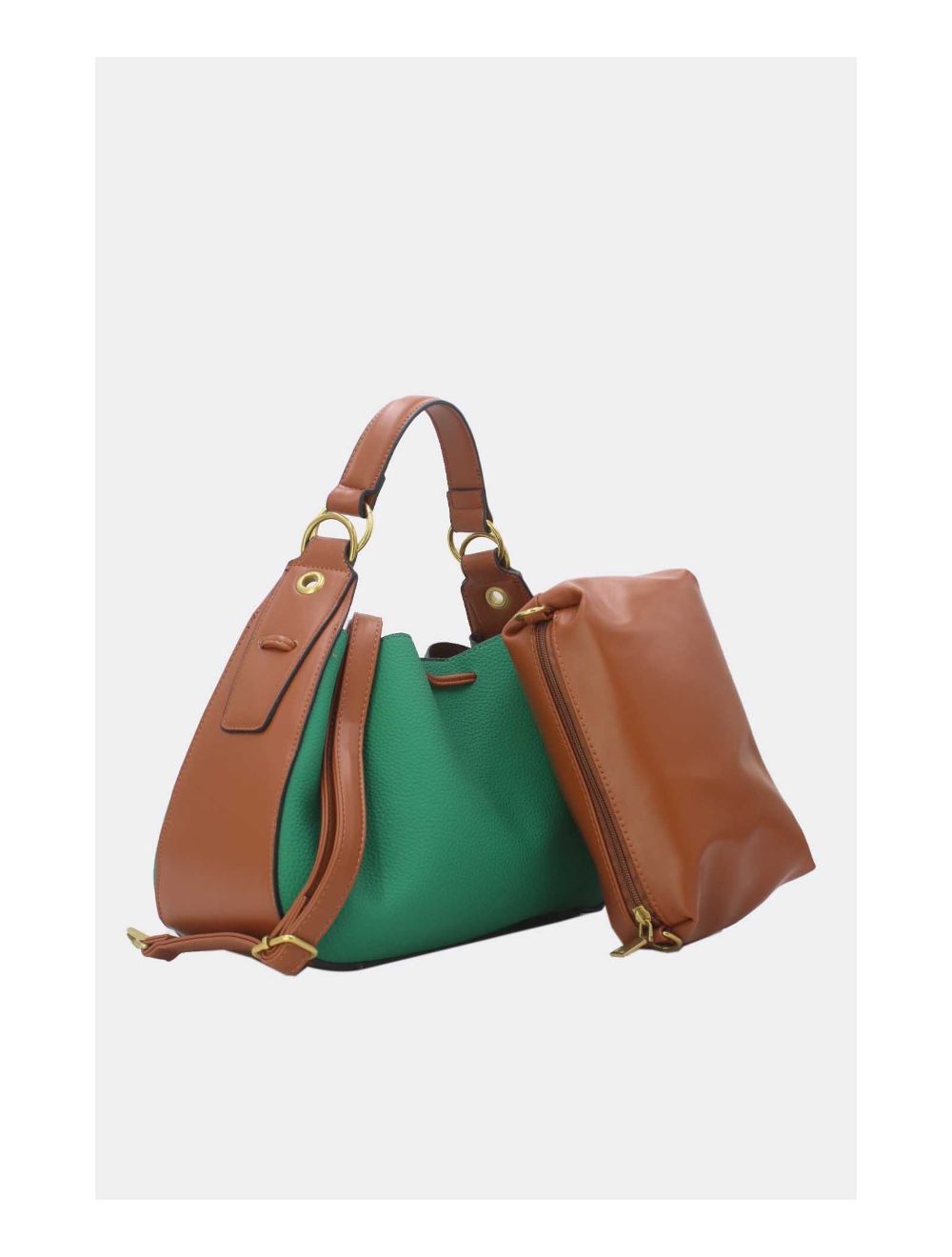 Tom&eva Sac Seau Effet Grainée 2-in-1 3105-Vert