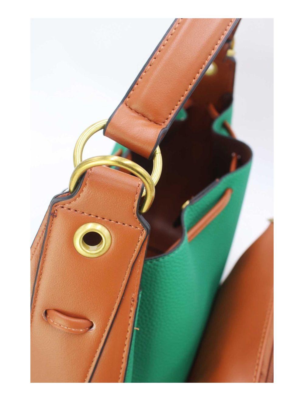 Tom&eva Sac Seau Effet Grainée 2-in-1 3105-Vert