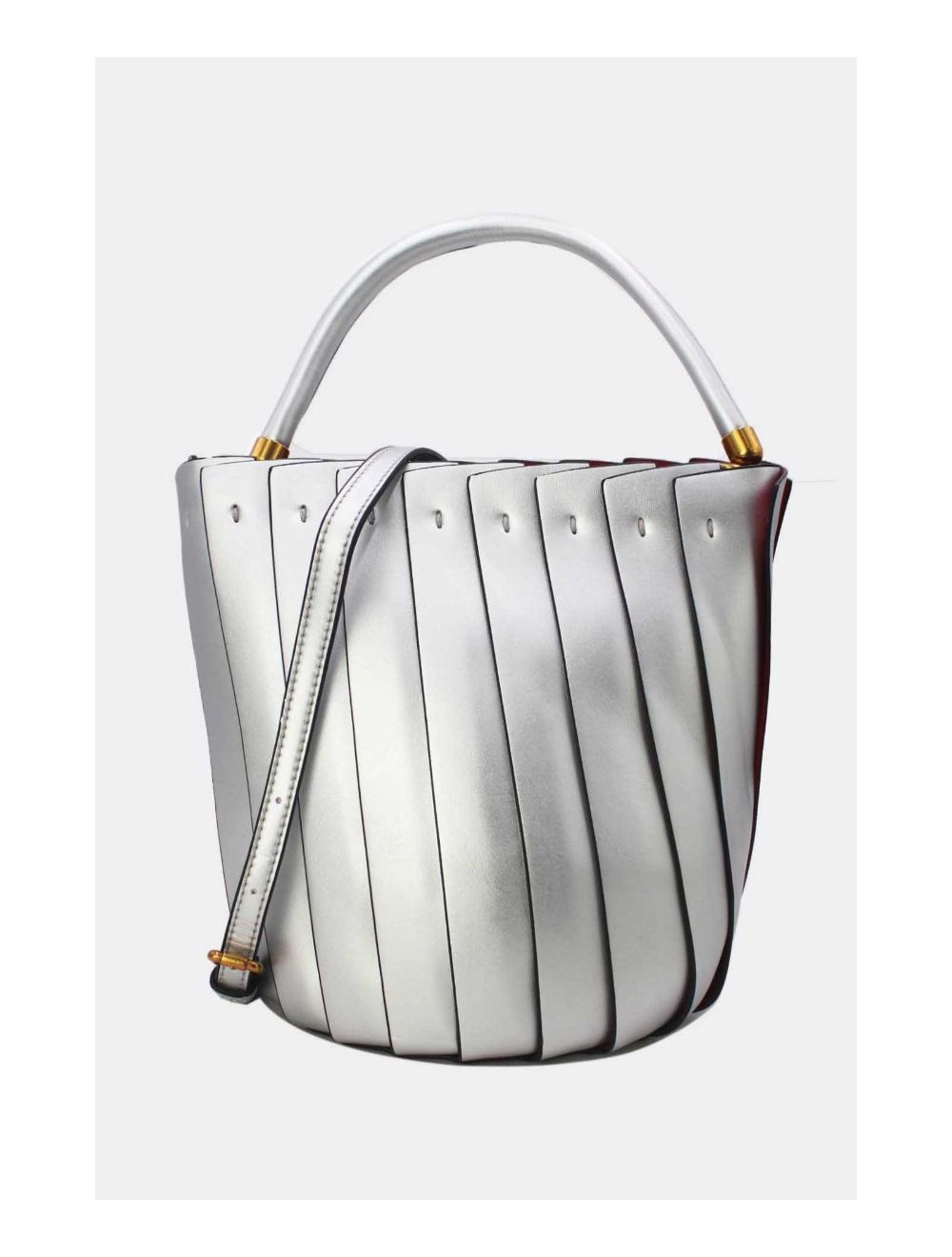 Tom&eva Sac Seau Vintage Plissé 24B-5967-Argent