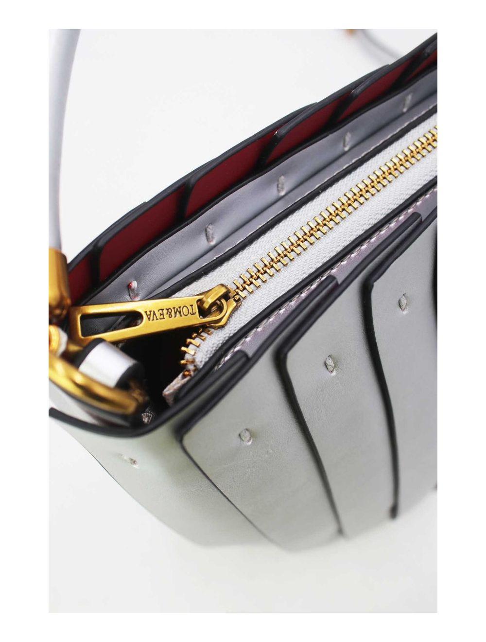 Tom&eva Sac Seau Vintage Plissé 24B-5967-Argent
