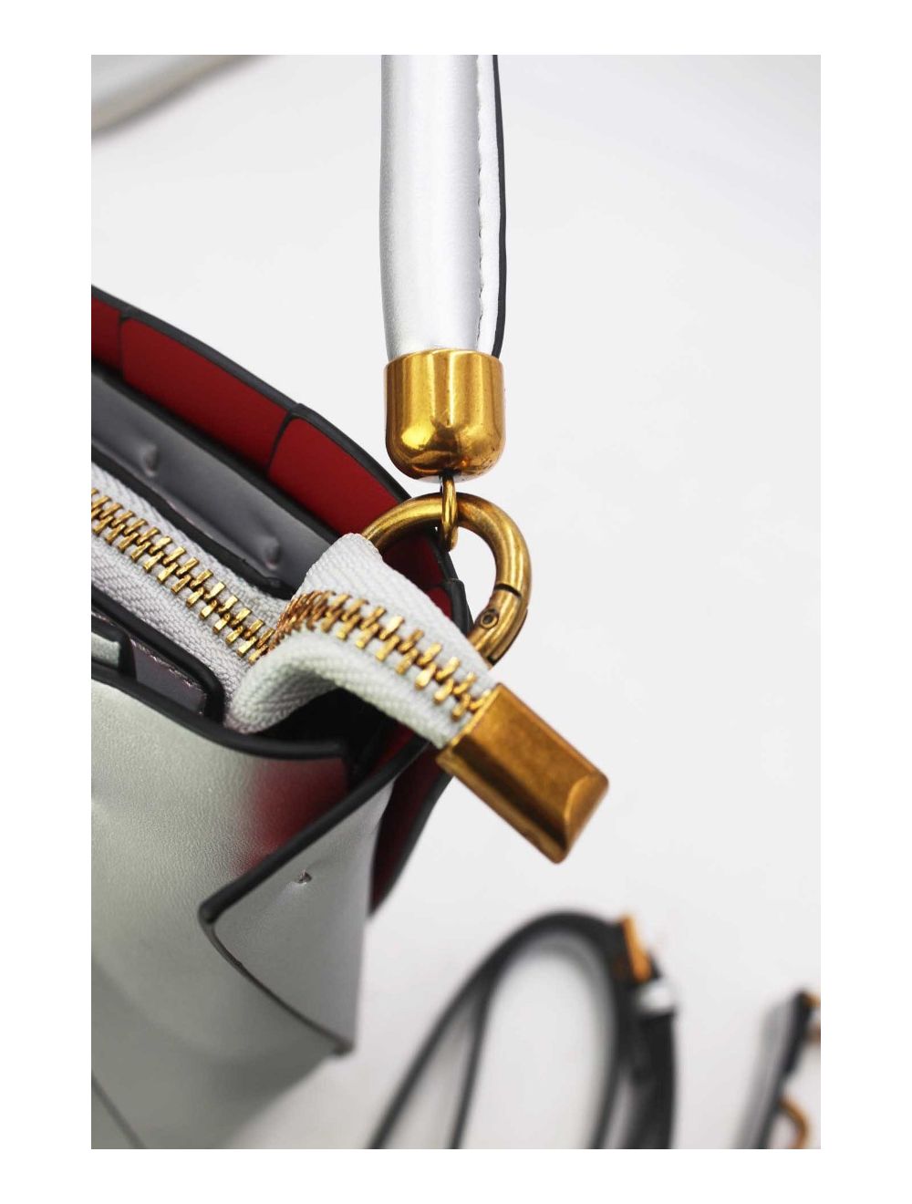 tom&eva Sac Seau Vintage Plissé 24B-5967-Argent