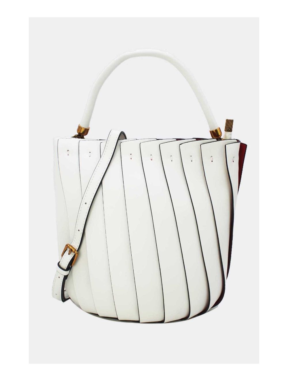 Tom&eva Sac Seau Vintage Plissé 24B-5967-Blanc