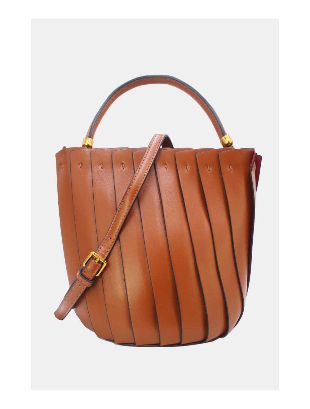 Tom&eva Sac Seau Vintage Plissé 24B-5967-Marron