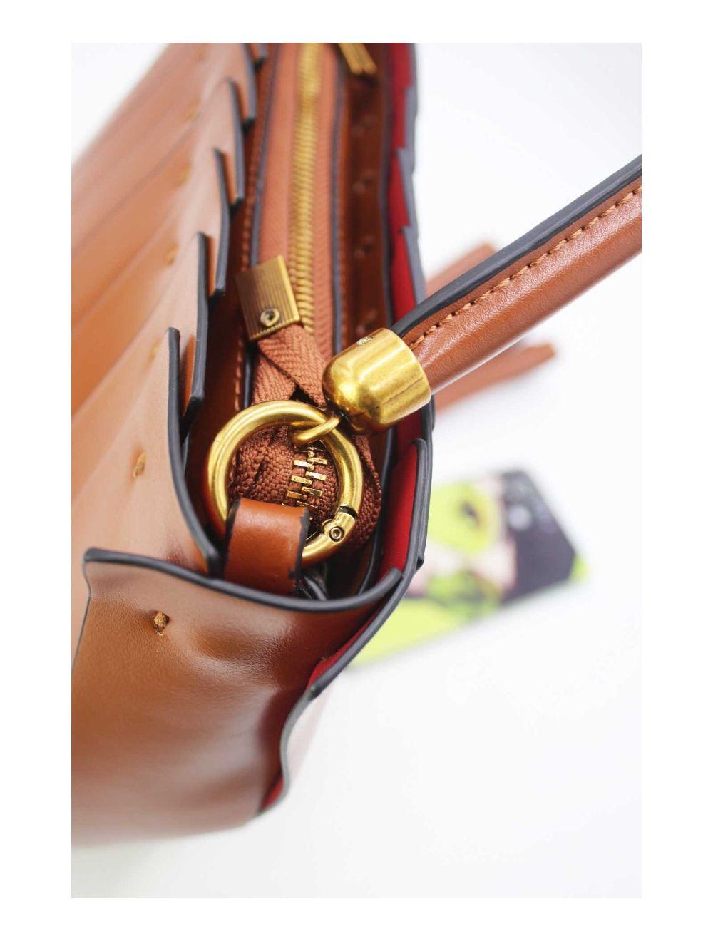 tom&eva Sac Seau Vintage Plissé 24B-5967-Marron