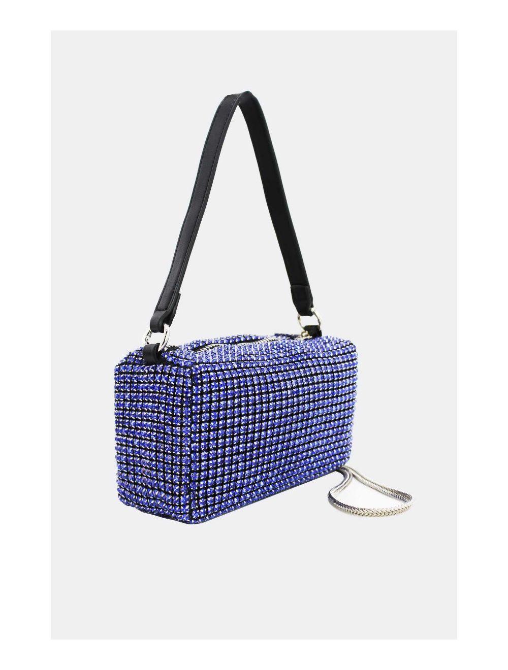 Tom&eva Sac Soirée à Strass -22P-5385-Blue