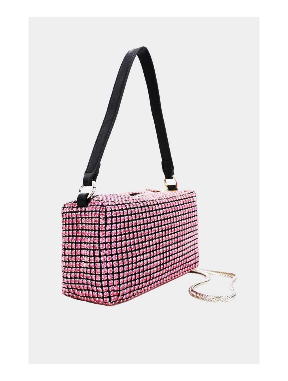 Tom&eva Sac Soirée à Strass -22P-5385-Pink