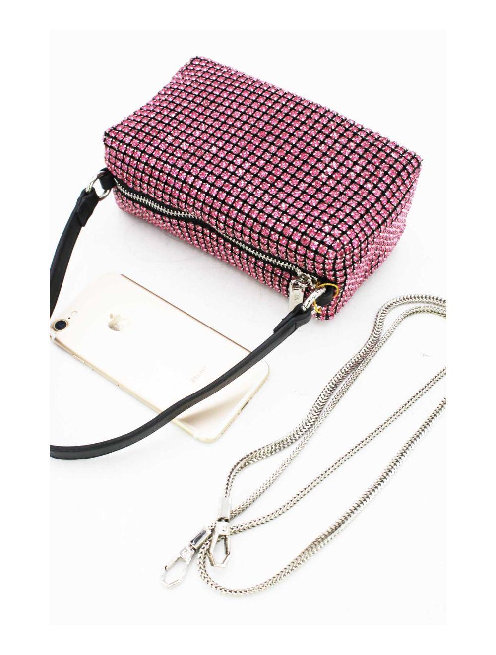 Tom&eva Sac Soirée à Strass -22P-5385-Pink