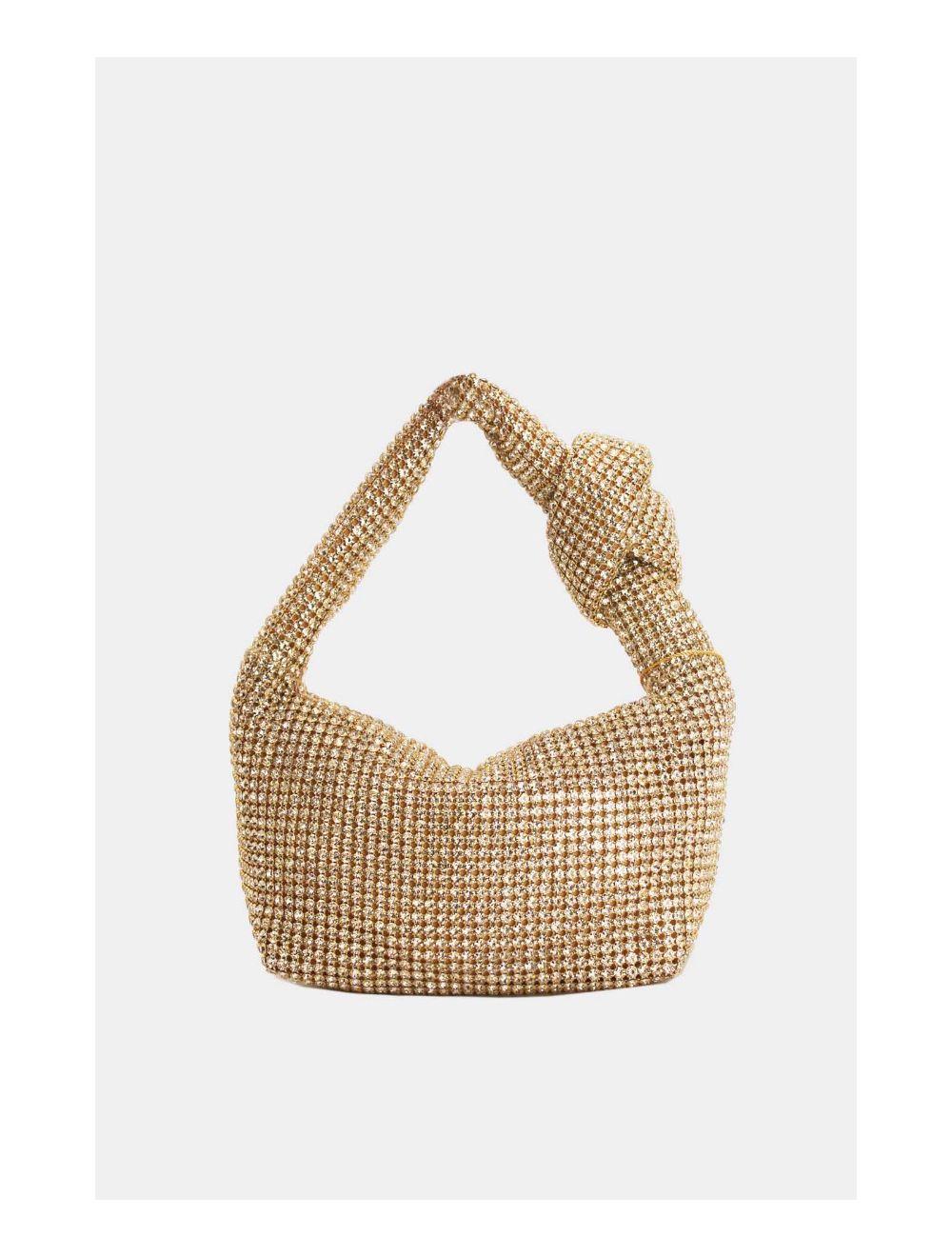 Tom&eva Sac Soirée Avec Nœud Strass 23P-5756#-Gold