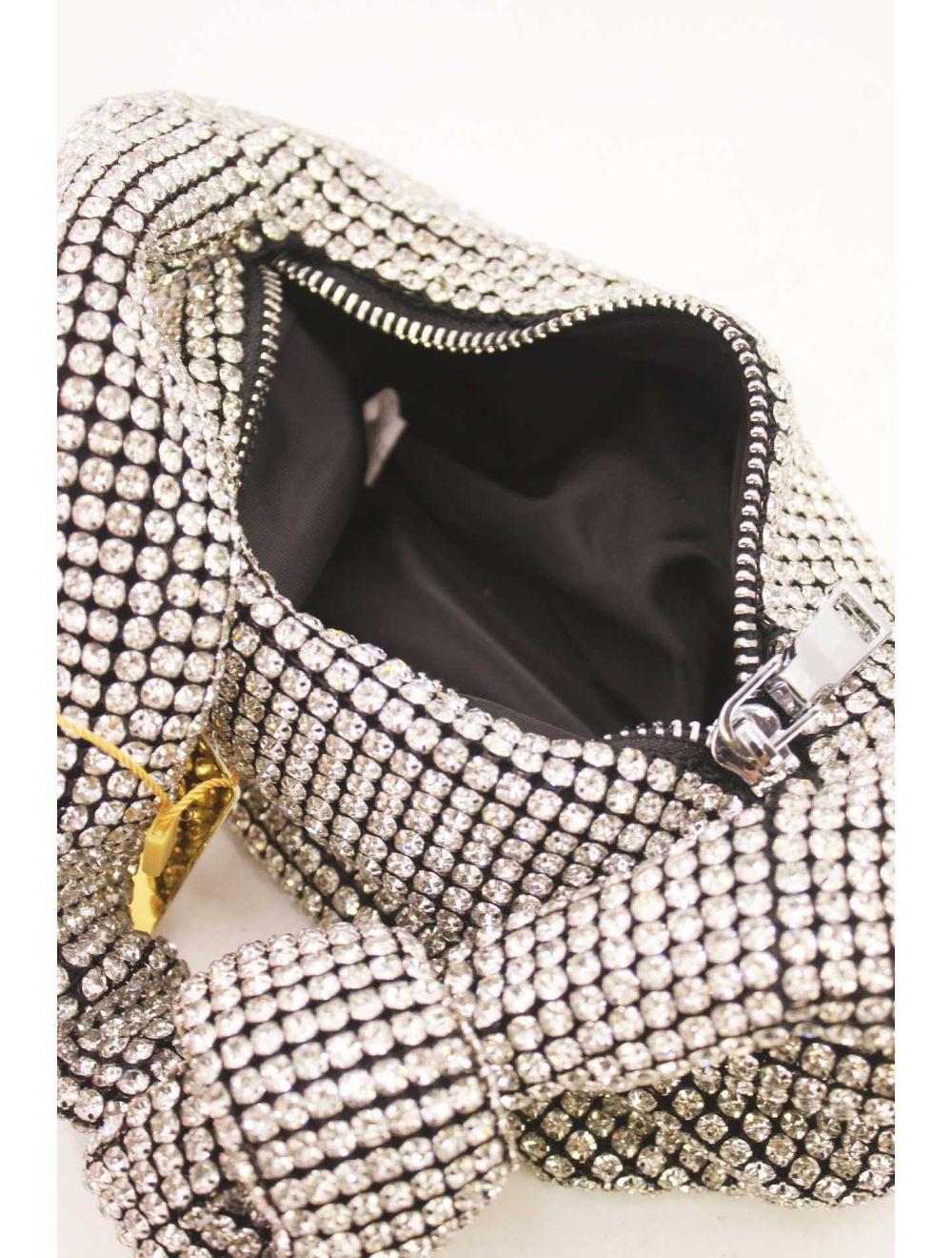 Tom&eva Sac Soirée Avec Nœud Strass 23P-5756#-Noir