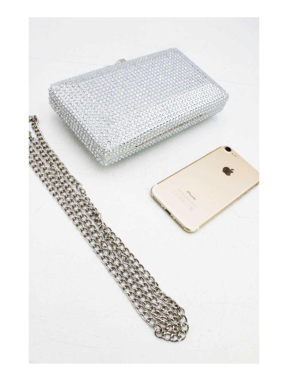 Tom&eva Sac Soirée Boîte De Nuit 22P-5577-Argent