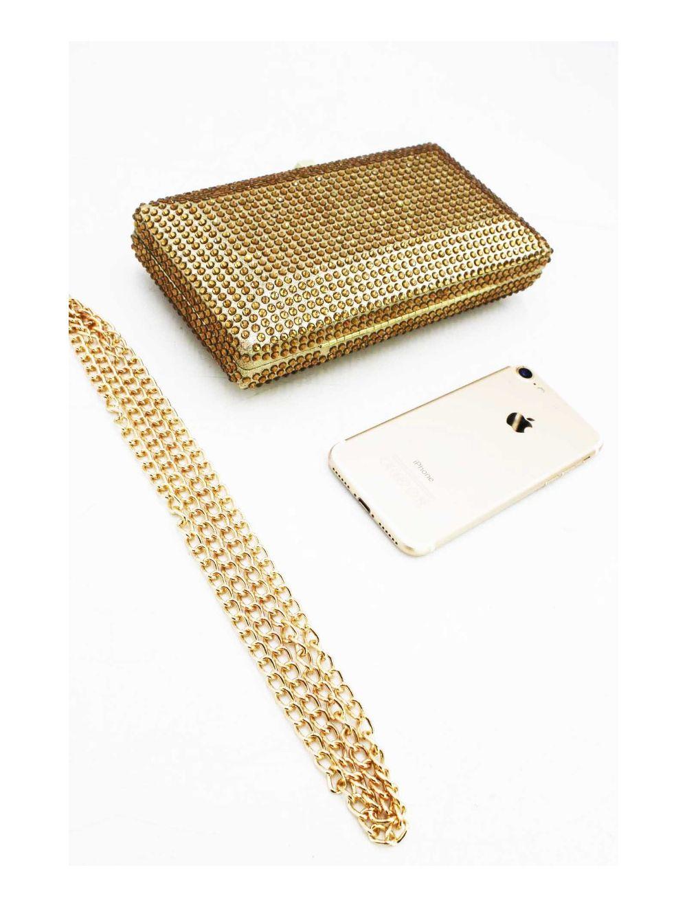 Tom&eva Sac Soirée Boîte De Nuit 22P-5577-Doré