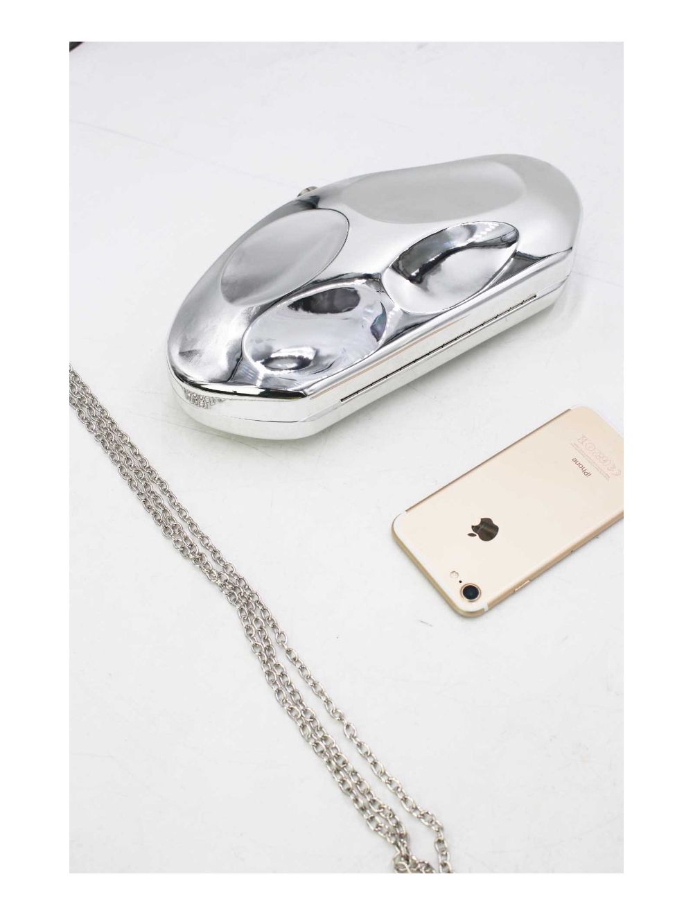 tom&eva Sac Soirée Effet Mirror 24P-5969-Argenté