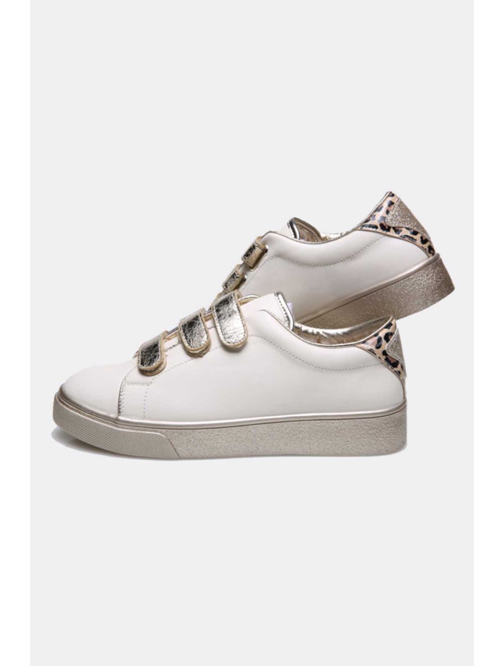 tom&eva Tennis Blanc 24CH-KP1007-Doré