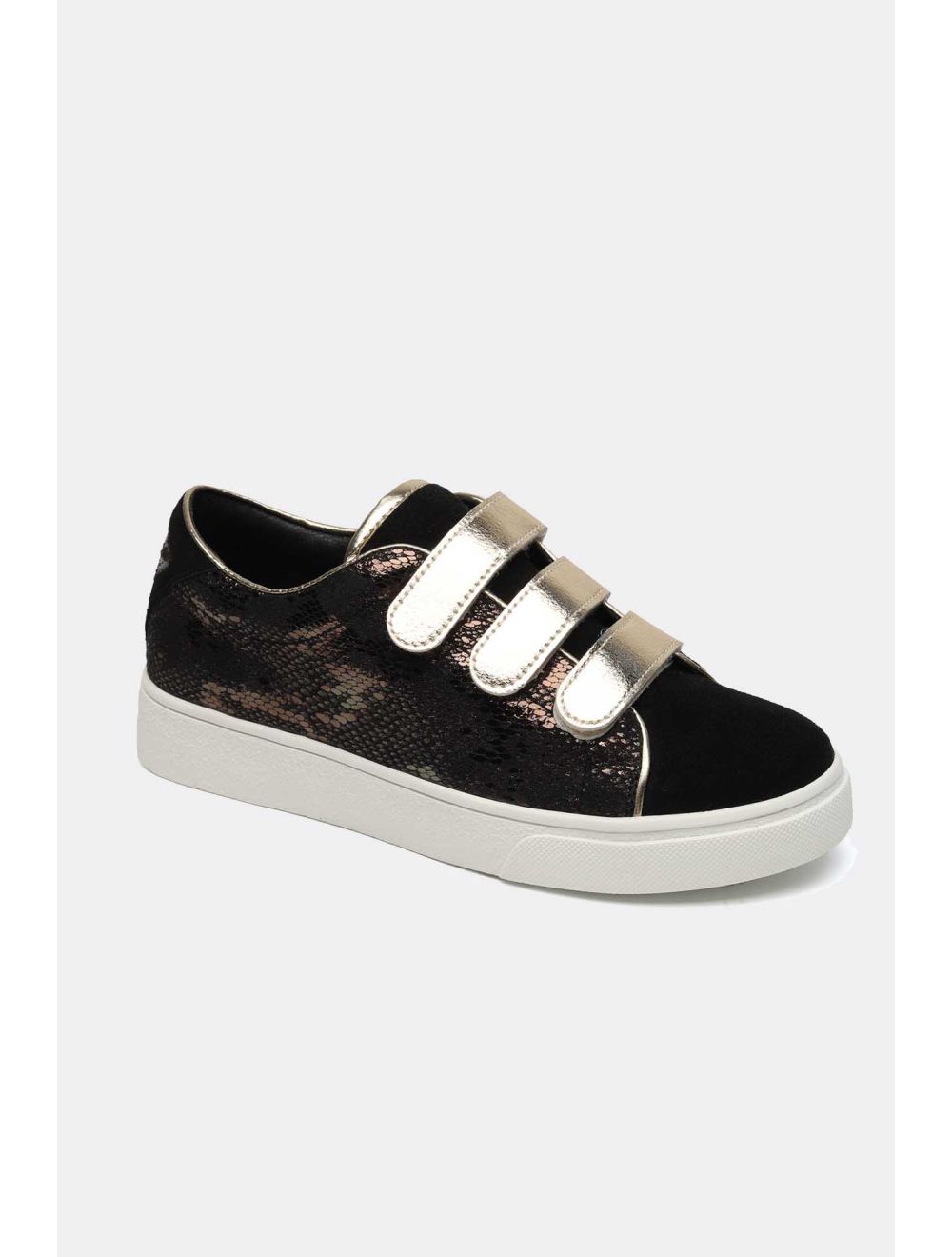 Tom&eva Tennis Effet Serpent 24CH-KP3500-Noir