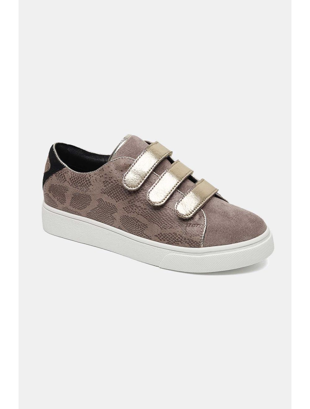 Tom&eva Tennis Effet Serpent 24CH-KP3500-Taupe