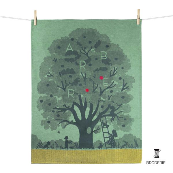 Tissage Moutet COFFRET 2 TORCHONS BOTANIQUE