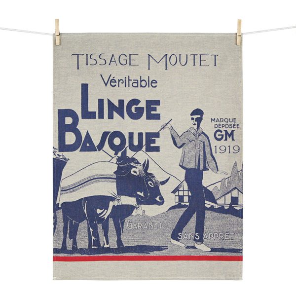 Tissage Moutet COFFRET 2 TORCHONS PAYS BASQUE