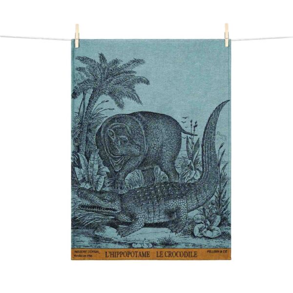 tissage moutet HIPPOPOTAME ET CROCODILE