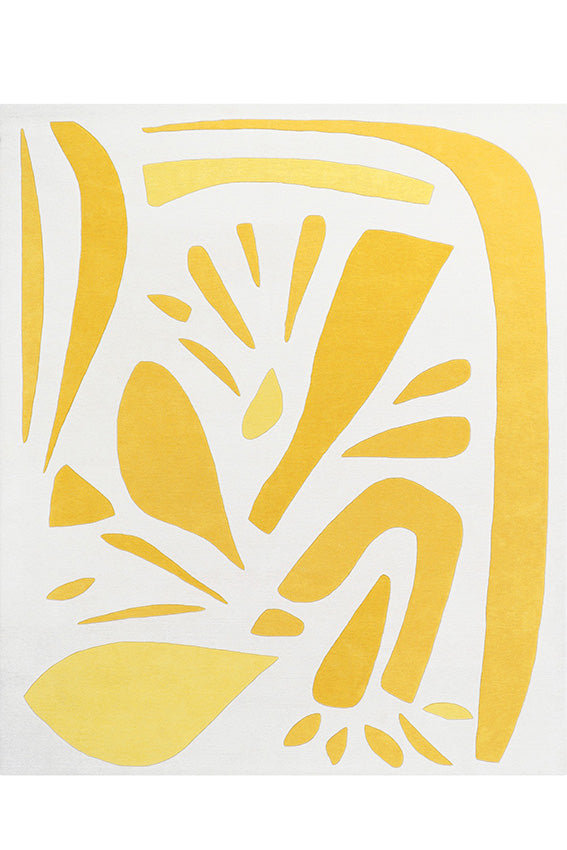 toulemonde bochart Alpha Jaune Tapis beige en laine